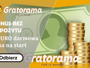 Bonus bez depozytu Gratorama – 7 EUR darmowych pieniędzy! Bonus bez depozytu Gratorama – 7 EUR darmowych pieniędzy!